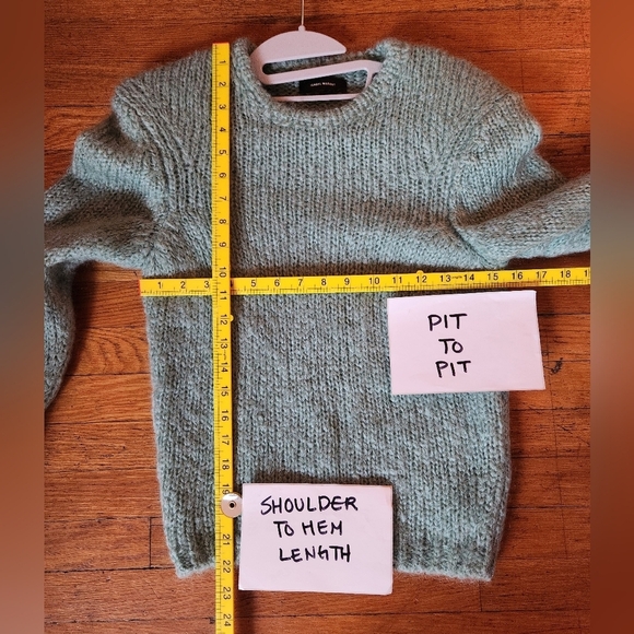 Isabel Marant Erin Seafoam Knit Wool Mohair Pullover Sweater - Picture 8 of 13